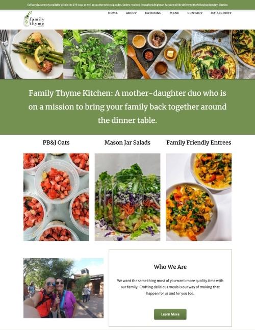 Family Thyme Kitchen Website
